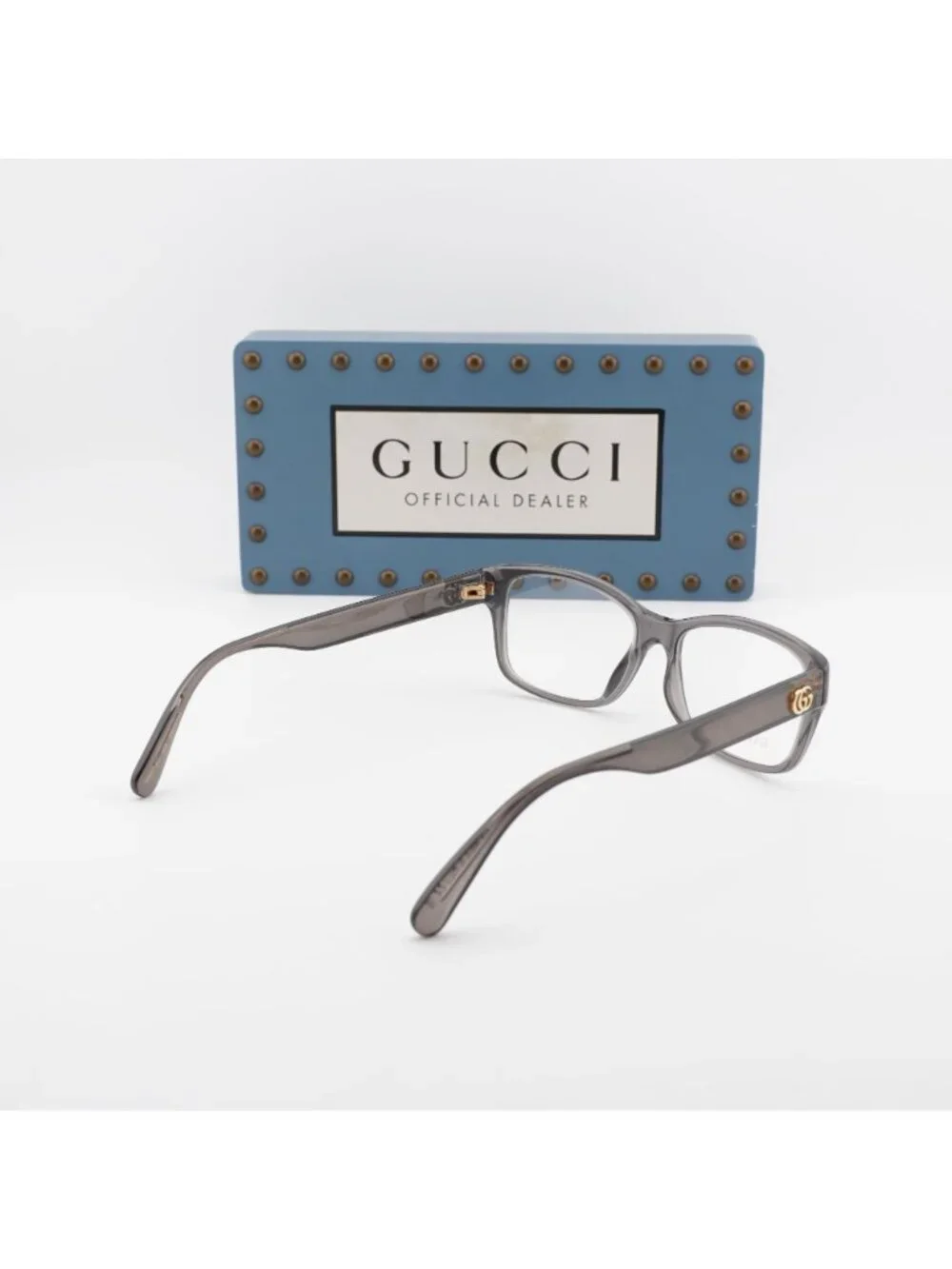 Gucci GG0716O 003 Rectangle Eyeglasses 53mm - Grey